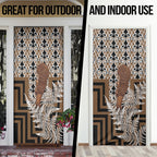Wahaika New Zealand Door Cover Maori Weapon Kowhaiwhai Fern Poutama Motifs