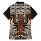 Wahaika New Zealand Family Matching Mermaid Dress and Hawaiian Shirt Maori Weapon Kowhaiwhai Fern Poutama Motifs