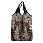 Wahaika New Zealand Grocery Bag Maori Weapon Kowhaiwhai Fern Poutama Motifs