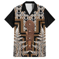 Wahaika New Zealand Hawaiian Shirt Maori Weapon Kowhaiwhai Fern Poutama Motifs