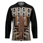 Wahaika New Zealand Hockey Jersey Maori Weapon Kowhaiwhai Fern Poutama Motifs