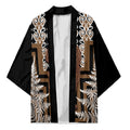 Wahaika New Zealand Kimono Maori Weapon Kowhaiwhai Fern Poutama Motifs