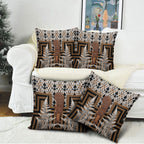 Wahaika New Zealand Pillow Cover Maori Weapon Kowhaiwhai Fern Poutama Motifs
