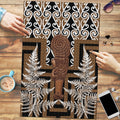 Wahaika New Zealand Puzzle Maori Weapon Kowhaiwhai Fern Poutama Motifs
