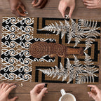 Wahaika New Zealand Puzzle Maori Weapon Kowhaiwhai Fern Poutama Motifs