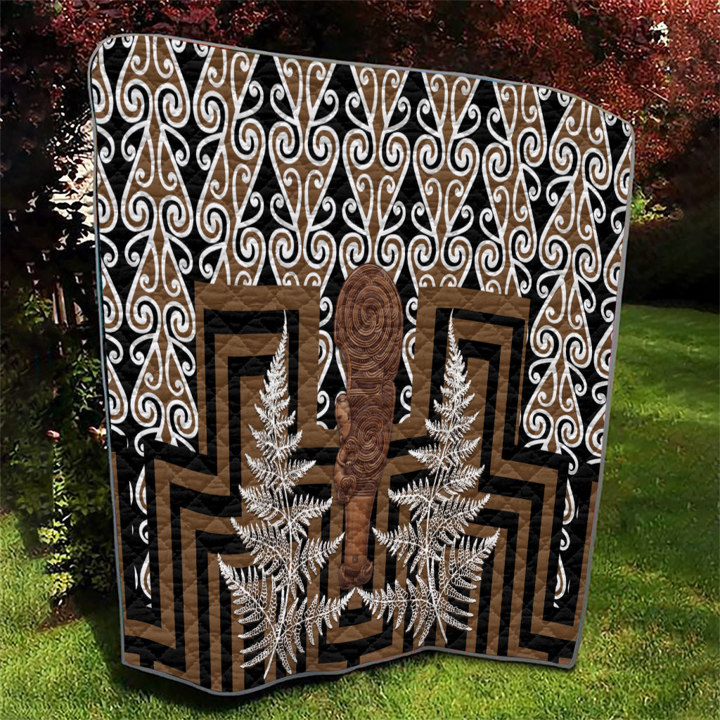 Wahaika New Zealand Quilt Maori Weapon Kowhaiwhai Fern Poutama Motifs