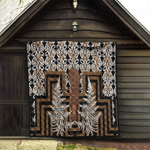 Wahaika New Zealand Quilt Maori Weapon Kowhaiwhai Fern Poutama Motifs