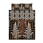 Wahaika New Zealand Quilt Bed Set Maori Weapon Kowhaiwhai Fern Poutama Motifs