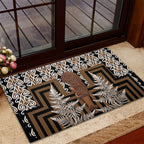 Wahaika New Zealand Rubber Doormat Maori Weapon Kowhaiwhai Fern Poutama Motifs