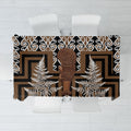 Wahaika New Zealand Tablecloth Maori Weapon Kowhaiwhai Fern Poutama Motifs