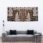 Wahaika New Zealand Tapestry Maori Weapon Kowhaiwhai Fern Poutama Motifs