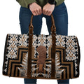 Wahaika New Zealand Travel Bag Maori Weapon Kowhaiwhai Fern Poutama Motifs