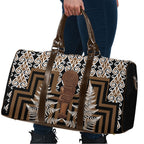 Wahaika New Zealand Travel Bag Maori Weapon Kowhaiwhai Fern Poutama Motifs