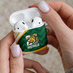 Australia 2026 Soccer AirPods Case Go Socceroos Kangaroo Mascot Green Sporty