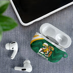 Australia 2026 Soccer AirPods Case Go Socceroos Kangaroo Mascot Green Sporty