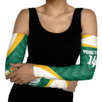Australia 2026 Soccer Custom Arm Sleeves Go Socceroos Kangaroo Mascot Green Sporty
