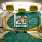 Australia 2026 Soccer Back Car Seat Cover Go Socceroos Kangaroo Mascot Green Sporty
