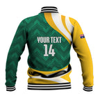 Australia 2026 Soccer Custom Baseball Jacket Go Socceroos Kangaroo Mascot Green Sporty