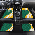 Australia 2026 Soccer Custom Car Mats Go Socceroos Kangaroo Mascot Green Sporty