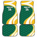 Australia 2026 Soccer Custom Car Mats Go Socceroos Kangaroo Mascot Green Sporty
