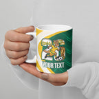 Australia 2026 Soccer Custom Ceramic Mug Go Socceroos Kangaroo Mascot Green Sporty