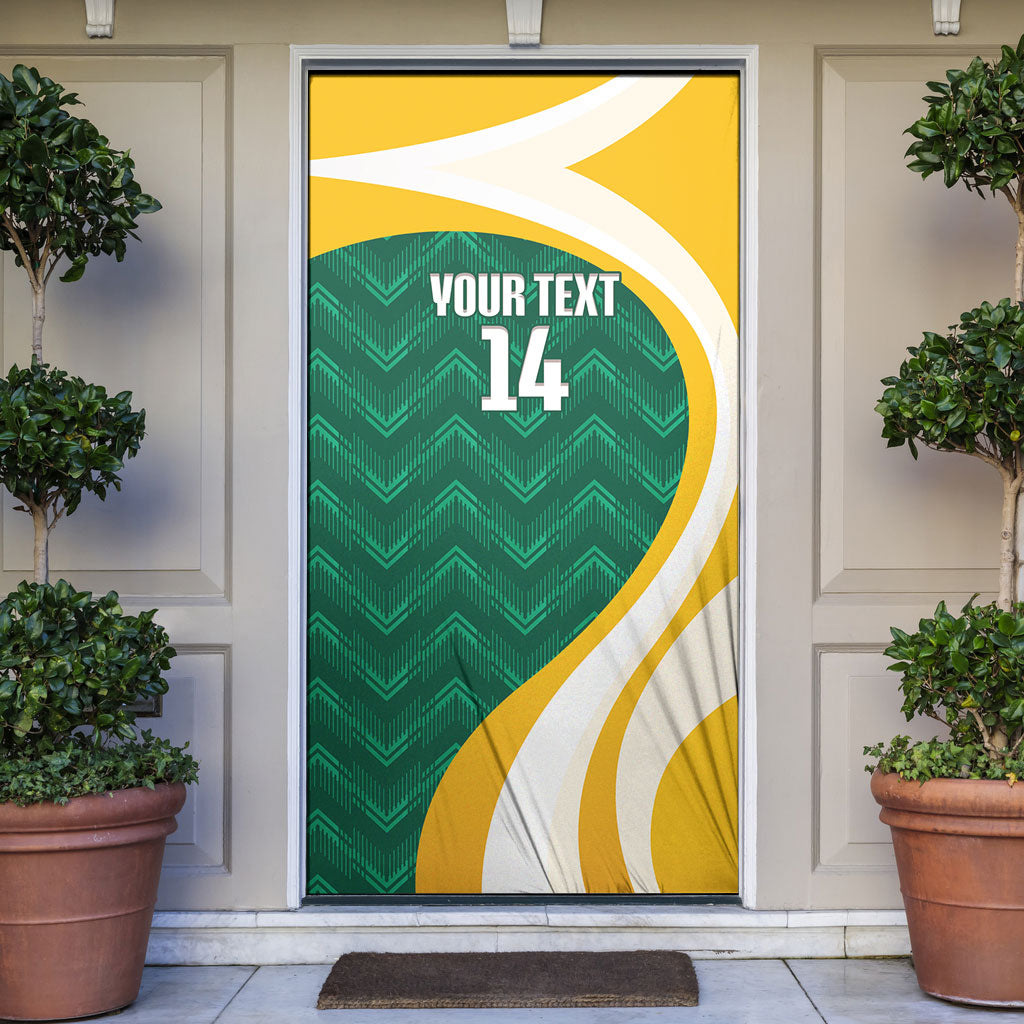 Australia 2026 Soccer Custom Door Cover Go Socceroos Kangaroo Mascot Green Sporty