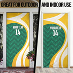 Australia 2026 Soccer Custom Door Cover Go Socceroos Kangaroo Mascot Green Sporty