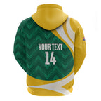 Australia 2026 Soccer Custom Hoodie Go Socceroos Kangaroo Mascot Green Sporty