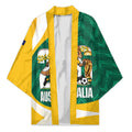 Australia 2026 Soccer Custom Kimono Go Socceroos Kangaroo Mascot Green Sporty