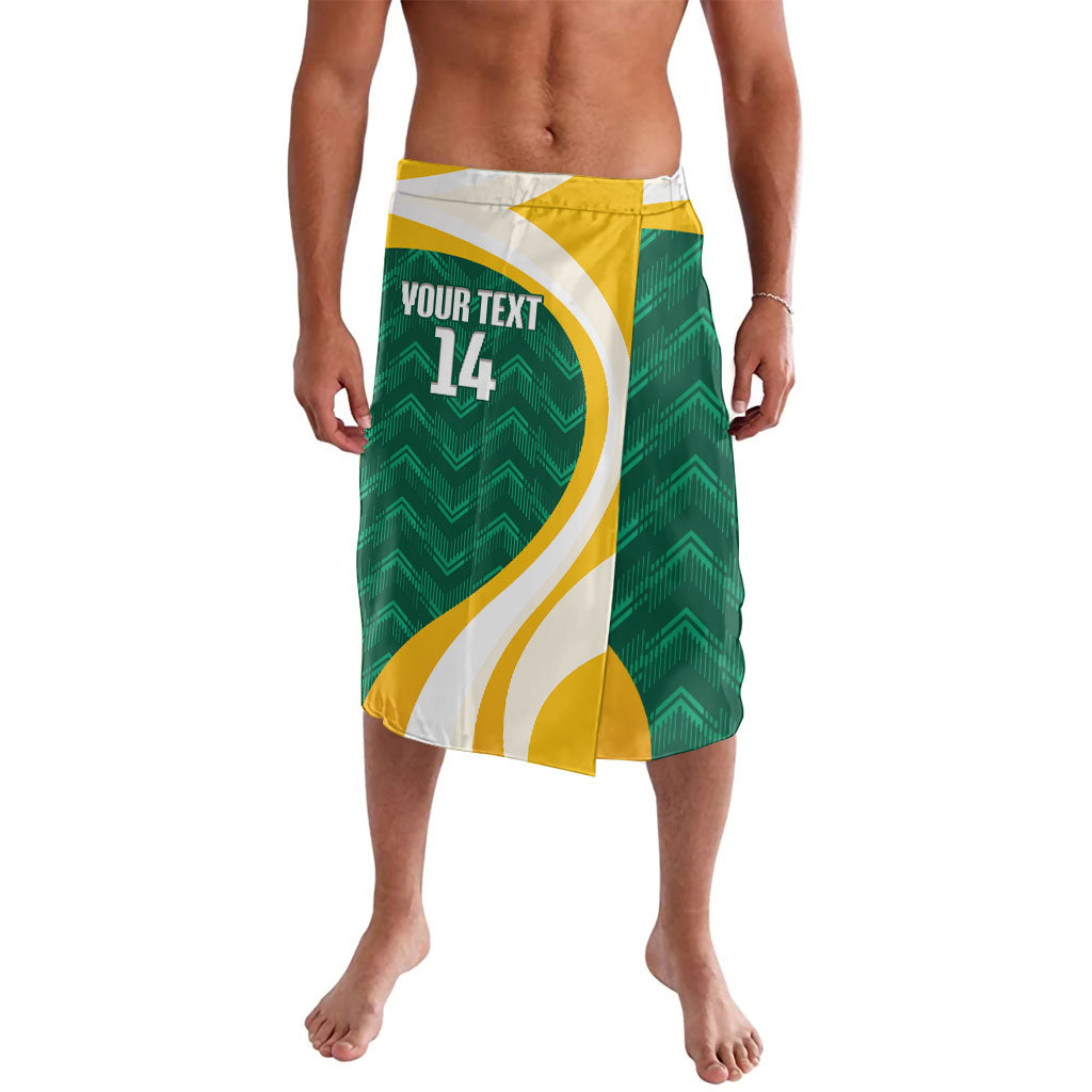 Australia 2026 Soccer Custom Lavalava Go Socceroos Kangaroo Mascot Green Sporty
