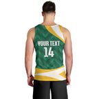 Australia 2026 Soccer Custom Men Tank Top Go Socceroos Kangaroo Mascot Green Sporty