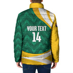Australia 2026 Soccer Custom Padded Jacket Go Socceroos Kangaroo Mascot Green Sporty