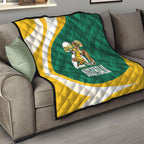 Australia 2026 Soccer Quilt Go Socceroos Kangaroo Mascot Green Sporty