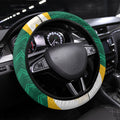 Australia 2026 Soccer Steering Wheel Cover Go Socceroos Kangaroo Mascot Green Sporty