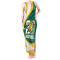Australia 2026 Soccer Custom Tank Maxi Dress Go Socceroos Kangaroo Mascot Green Sporty