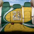 Australia 2026 Soccer Back Car Seat Cover Go Socceroos Kangaroo Mascot Yellow Sporty
