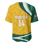 Australia 2026 Soccer Custom Baseball Jersey Go Socceroos Kangaroo Mascot Yellow Sporty
