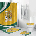 Australia 2026 Soccer Bathroom Set Go Socceroos Kangaroo Mascot Yellow Sporty