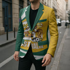 Australia 2026 Soccer Custom Blazer Go Socceroos Kangaroo Mascot Yellow Sporty
