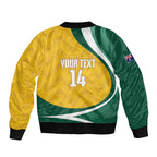 Australia 2026 Soccer Custom Bomber Jacket Go Socceroos Kangaroo Mascot Yellow Sporty
