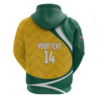 Australia 2026 Soccer Custom Hoodie Go Socceroos Kangaroo Mascot Yellow Sporty