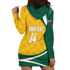 Australia 2026 Soccer Custom Hoodie Dress Go Socceroos Kangaroo Mascot Yellow Sporty
