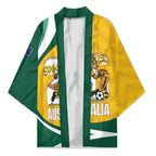 Australia 2026 Soccer Custom Kimono Go Socceroos Kangaroo Mascot Yellow Sporty
