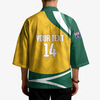 Australia 2026 Soccer Custom Kimono Go Socceroos Kangaroo Mascot Yellow Sporty
