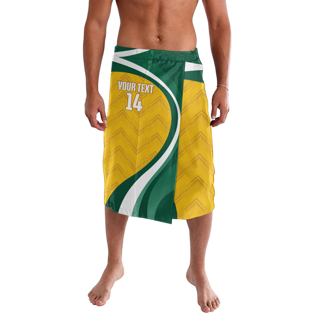 Australia 2026 Soccer Custom Lavalava Go Socceroos Kangaroo Mascot Yellow Sporty