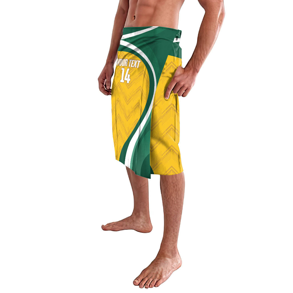 Australia 2026 Soccer Custom Lavalava Go Socceroos Kangaroo Mascot Yellow Sporty