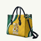 Australia 2026 Soccer Leather Bag Go Socceroos Kangaroo Mascot Yellow Sporty