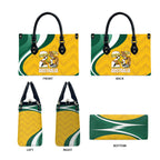 Australia 2026 Soccer Leather Bag Go Socceroos Kangaroo Mascot Yellow Sporty