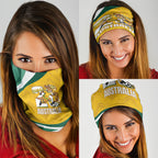 Australia 2026 Soccer Neck Gaiter Go Socceroos Kangaroo Mascot Yellow Sporty