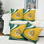 Australia 2026 Soccer Pillow Cover Go Socceroos Kangaroo Mascot Yellow Sporty